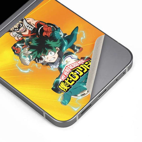 My Hero Academia Deku and Bakugo Season 5 Galaxy Z Flip6 Skin